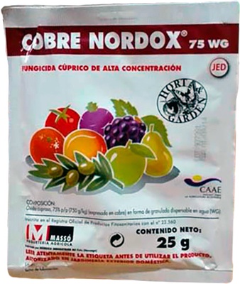 Fungicida Cobre Nordox 75 25gr